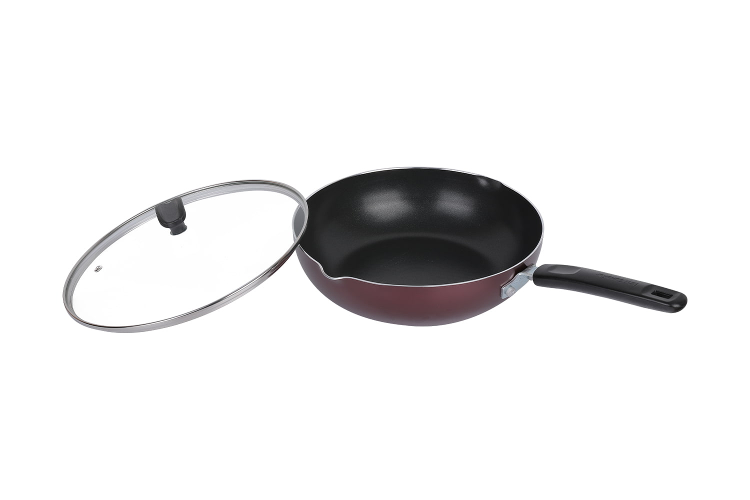 CLB2821D Wok-Le clúdach gloine 28 wok, Flaming Wok, wok neamh-bata